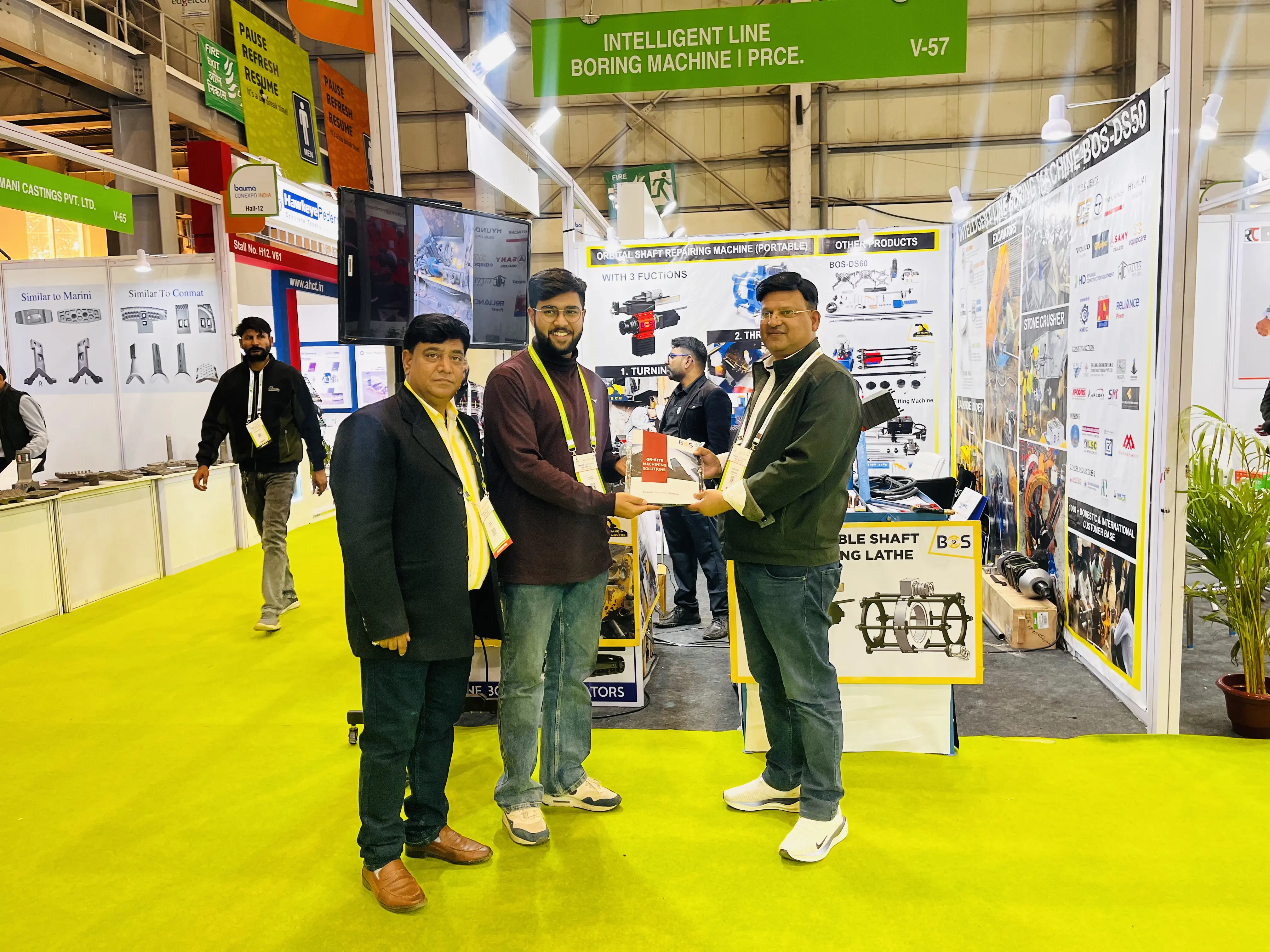 BOS at Bauma CONEXPO India 2025, Greater Noida