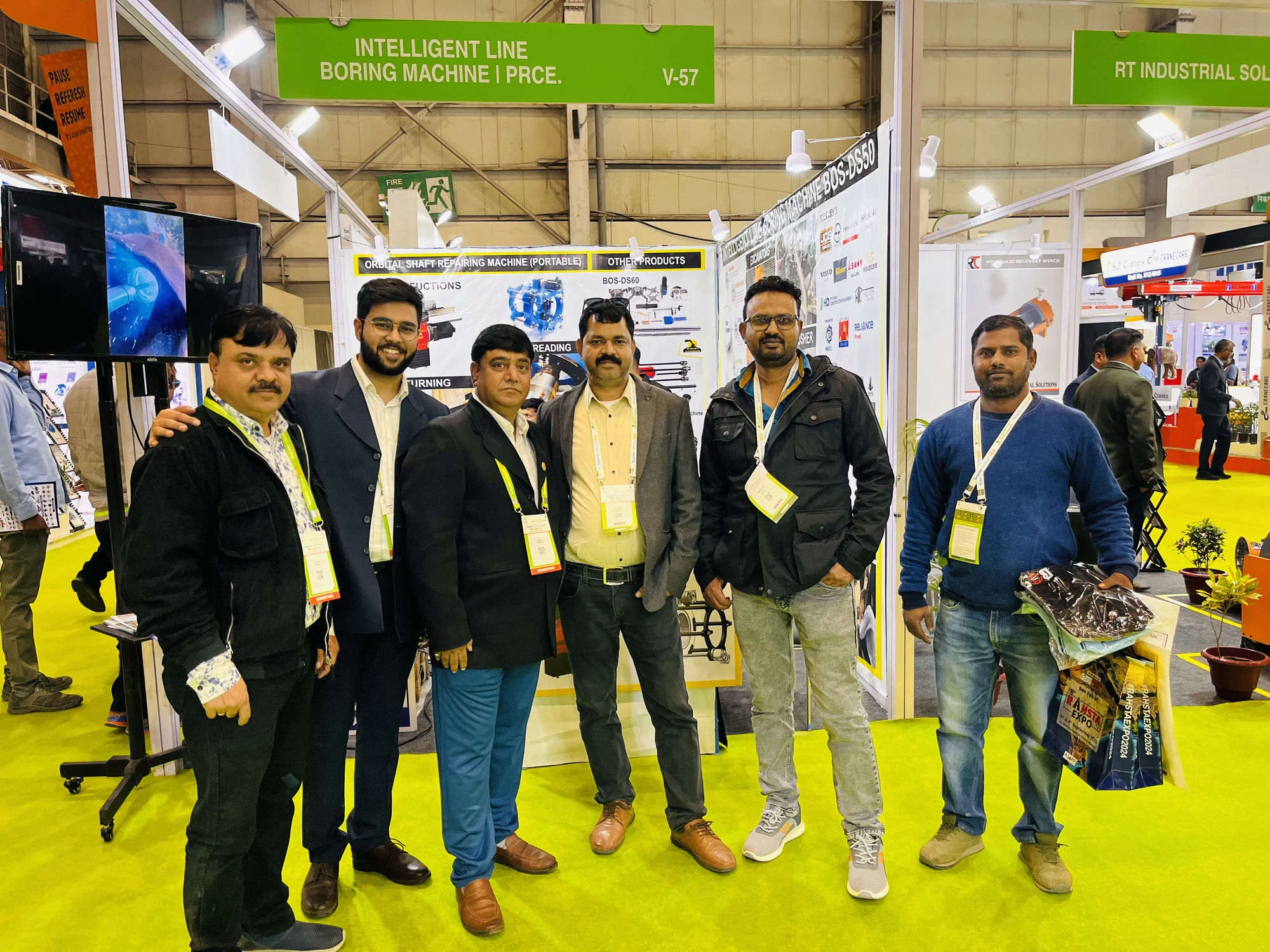 BOS team at BAUMA EXPO 2024